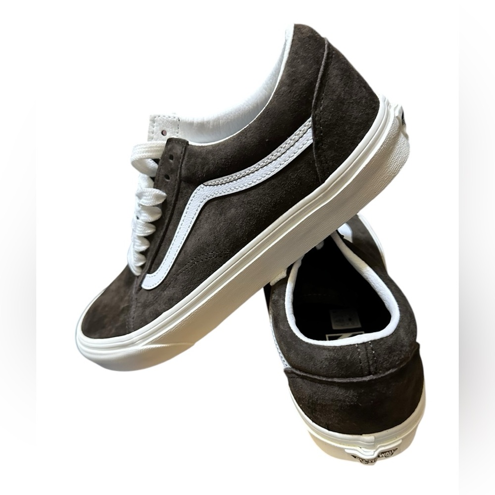 NIB RARE Vans Old Skool Brown Pig Suede Sneakers Shoes UNISEX Men 8 Women 9.5 - Picture 12 of 16
